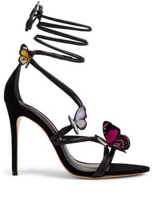 Sophia Webster Vanessa 115mm butterfly sandals - Black