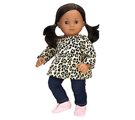 Sophia's 15" Doll Cheetah Print Tunic & Denim J eggings