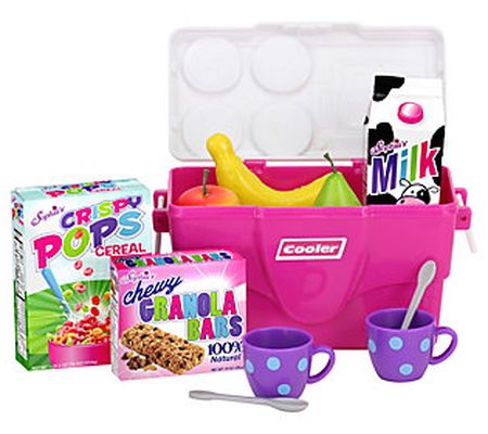 Sophia's 18" Doll Cooler & Grocery Food Set