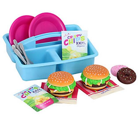 Sophia's 18" Doll Grill Caddy & Food Set