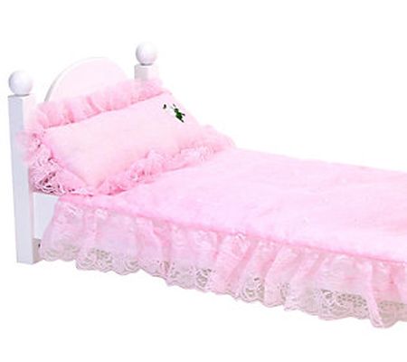 Sophia's 18" Doll Pink Eyelet Bedding Set