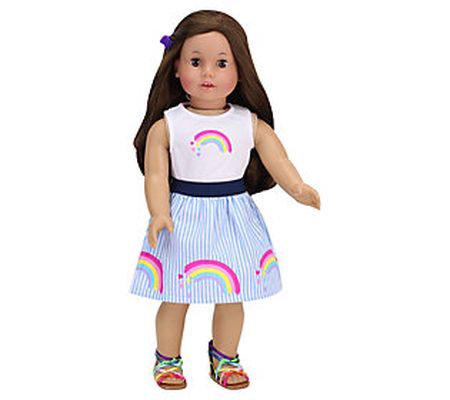 Sophia's 18" Doll Rainbow Stripe Skirt & Tank