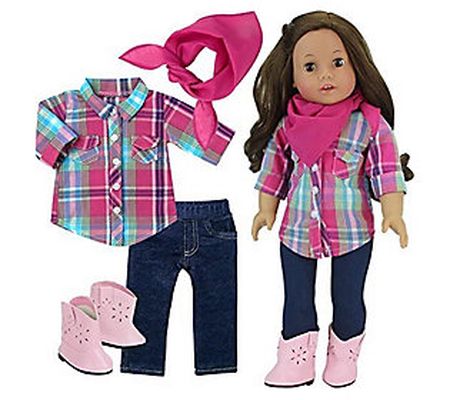 Sophia's by Teamson Kids 18" Doll Autumn Cowgir l Outfit Set