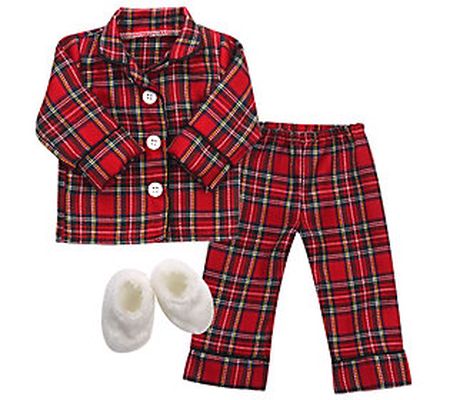 Sophia's by Teamson Kids 18" Doll Cozy Flannel Pajamas Set
