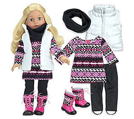 Sophia's by Teamson Kids 18" Doll Knit Winter O utfit Set