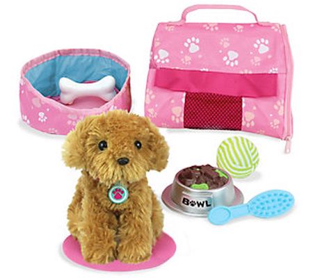 Sophia's by Teamson Kids 18" Doll Puppy Dog & C arrier Set