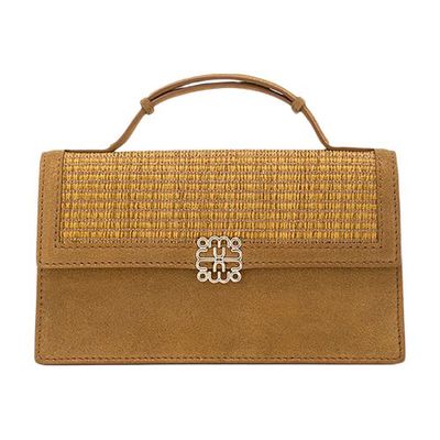 Sophie bag in raffia and lamé