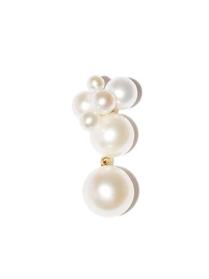 Sophie Bille Brahe 14kt yellow gold Bisou pearl earring