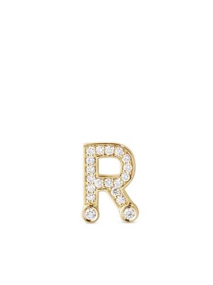 Sophie Bille Brahe 18kt yellow Petite R stud earring - Gold