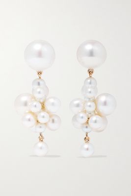 Sophie Bille Brahe - Botticelli 14-karat Gold Pearl Earrings - one size