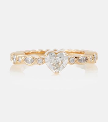 Sophie Bille Brahe Coeur Ensemble 18kt gold ring with diamonds