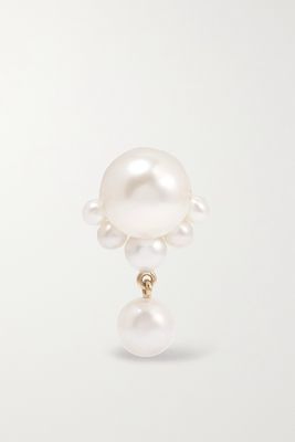 Sophie Bille Brahe - Mariage Perle 14-karat Gold Pearl Single Earring - Ivory