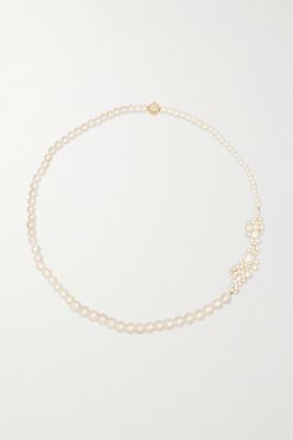 Sophie Bille Brahe - Peggy Fontaine Collier 14-karat Gold Pearl Necklace - one size