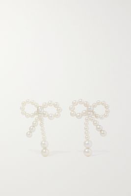 Sophie Bille Brahe - Rosette De Perles 14-karat Gold Pearl Earrings - White