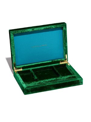 Sophie Bille Brahe Trésor crushed-velvet jewellery box - Green