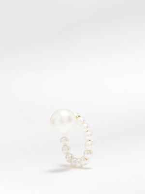 Sophie Bille Brahe - Trois Perle Pearl & 14kt Gold Single Earring - Womens - Pearl