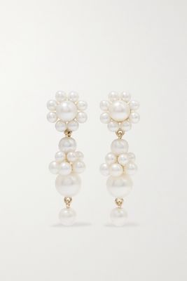 Sophie Bille Brahe - Tulipe De Mariage 14-karat Gold Pearl Earrings - one size