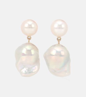 Sophie Bille Brahe Venus Blac 14kt gold earrings with pearls