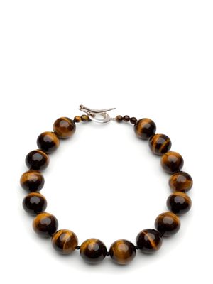 Sophie Buhai Boule tiger eye necklace - Brown