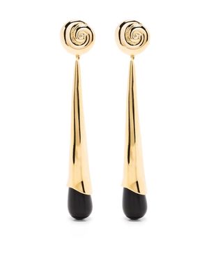 Sophie Buhai Nautilus onyx drop earrings - Black