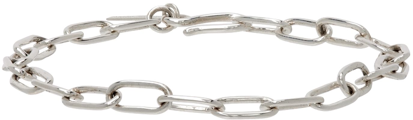 Sophie Buhai Silver Small Rectangular Chain Bracelet