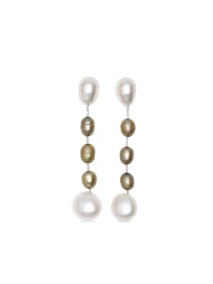 Sophie Buhai small Passante earrings - White