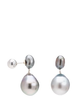 Sophie Buhai Tahitian pearls drop earrings - Grey