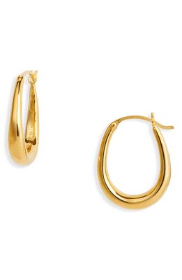 Sophie Buhai Tiny Egg Hoop Earrings in Gold