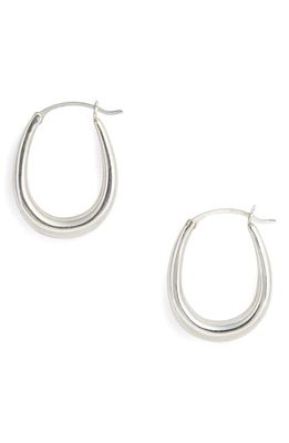 Sophie Buhai Tiny Egg Hoop Earrings in Sterling Silver