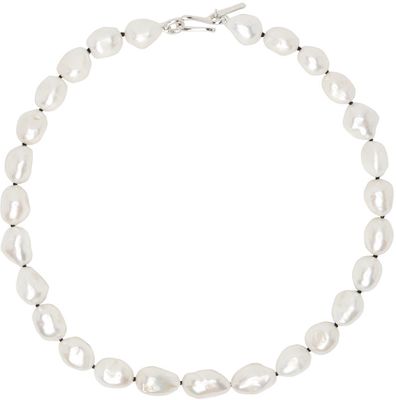 Sophie Buhai White Simple Baroque Pearl Necklace