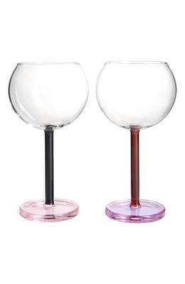 SOPHIE LOU JACOBSEN Bilboquet Set of 2 Wine Glasses in Twilight