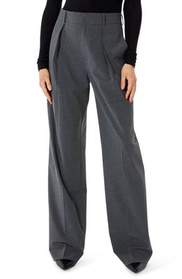 Sophie Rue Classic Wide Leg Trousers in H Grey