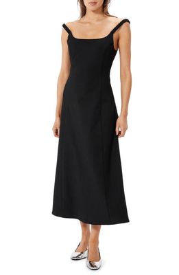 Sophie Rue Icon Sleeveless A-Line Midi Dress in Black