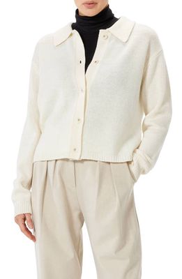 Sophie Rue Janie Collared Cashmere & Wool Cardigan in Ivory