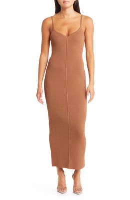 Sophie Rue Lucie Rib Dress in Brown 