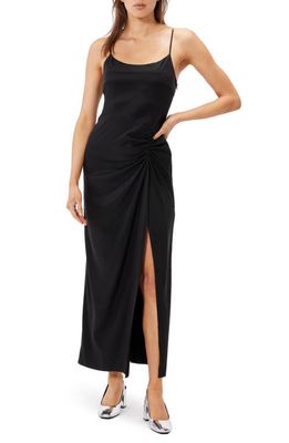 Sophie Rue Mal Ruched Maxi Dress in Black