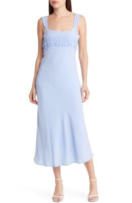 Sophie Rue Shirred Cami Dress in Blue Hydrangea