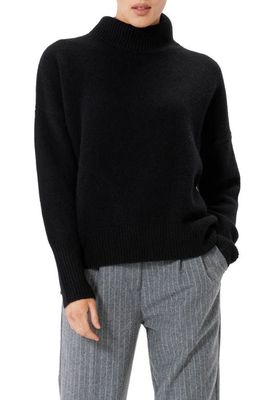 Sophie Rue Wool & Cashmere Turtleneck Sweater in Black