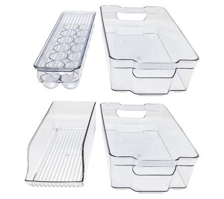 Sorbus 4 Piece Plastic Fridge Organizers