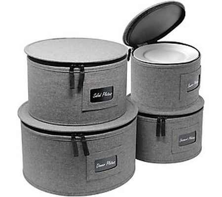 Sorbus 4-Set Dinnerware Storage Set