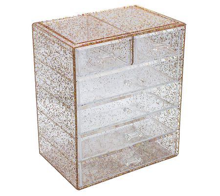 Sorbus 6-Drawer Glitter Makeup and Jewelry Case