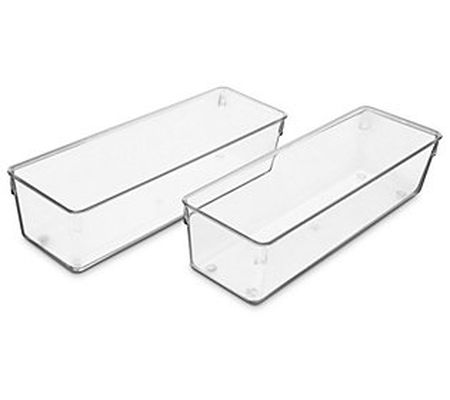 Sorbus Clear Drawer Organizer 2 Pack