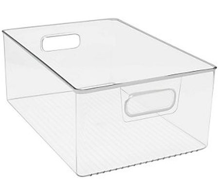 Sorbus Clear Plastic Storage Organizing Bins -3 Pack