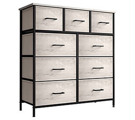 Sorbus Dresser with 9 Faux Wood Drawers