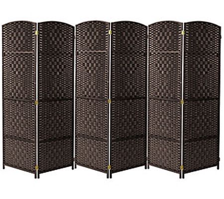 Sorbus Extra Wide - Diamond Weave Room Divider 6 Panels