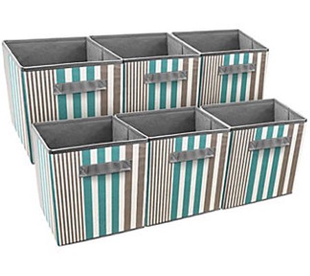 Sorbus Foldable Storage Cubes Six Pack