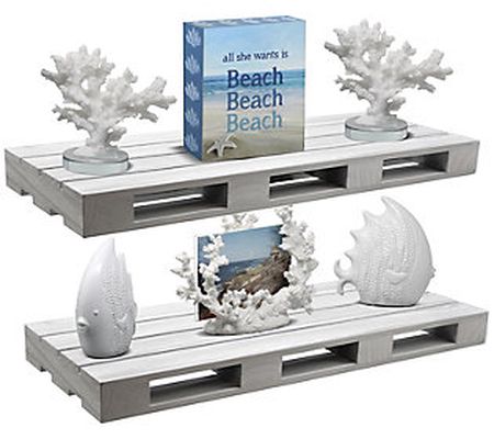 Sorbus Home Decor Large Floating Shelves, Set o f 2
