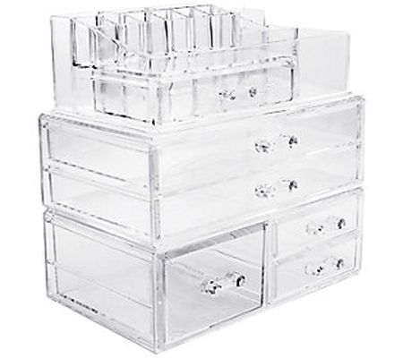 Sorbus Makeup and Jewelry 6-Drawer Storage Disp lay Case Sets