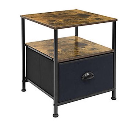 Sorbus Table Dresser with Drawer - Barn Wood