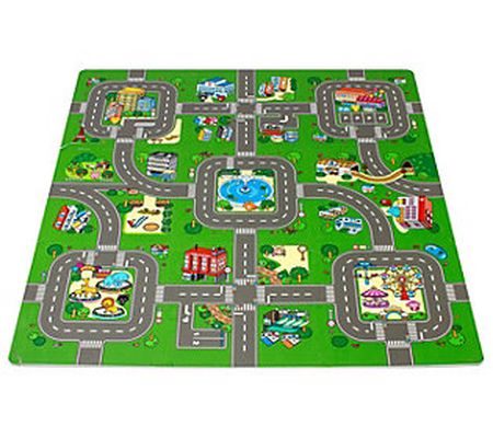 Sorbus Traffic Play Mat Puzzle